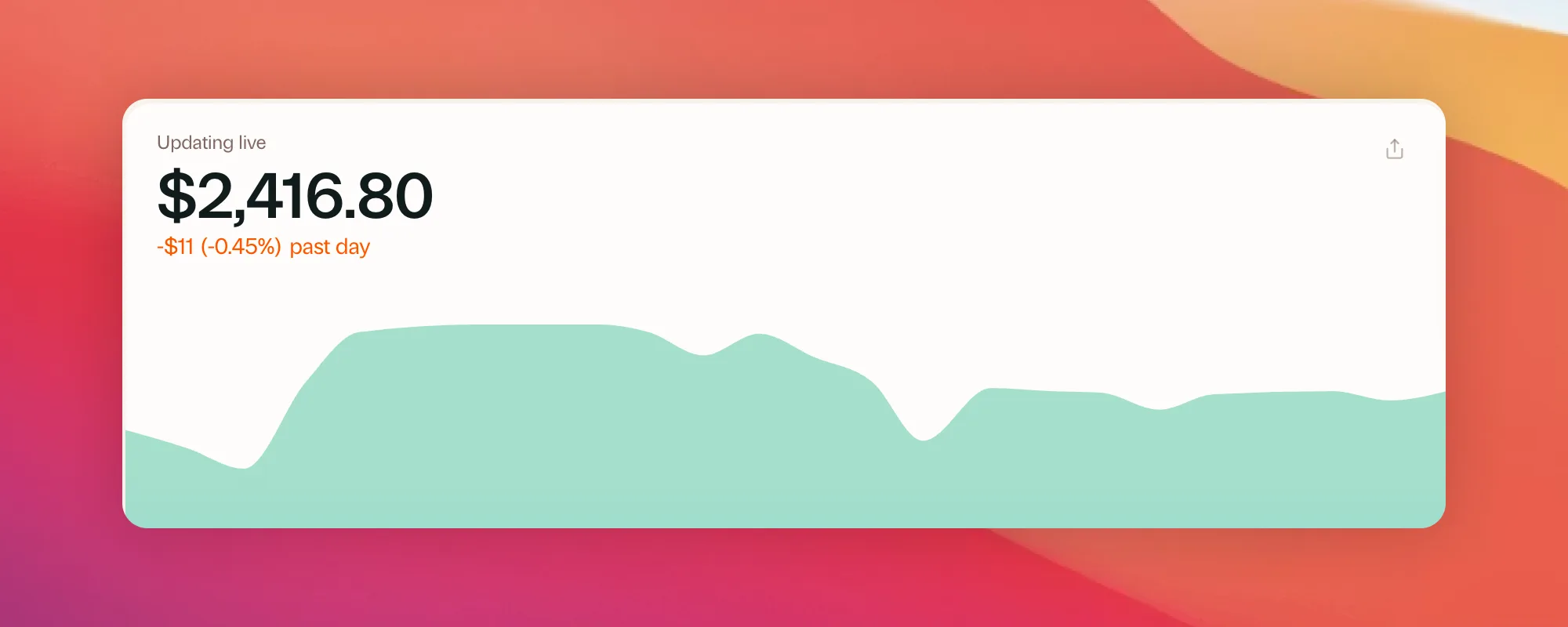 Near real-time stock prices in Greenline