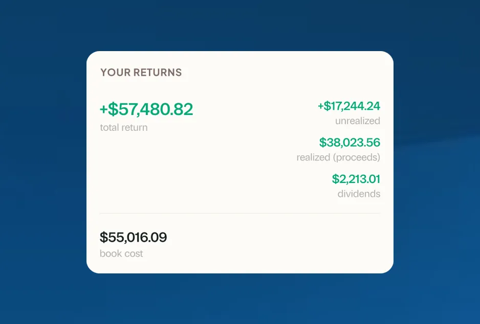 Time- and money-weighted returns calculations