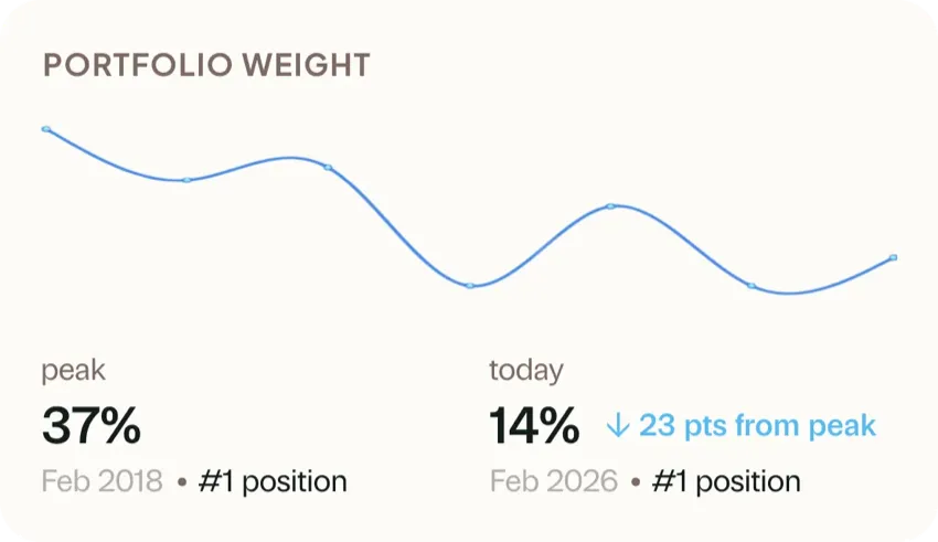 Portfolio weight and diversification view